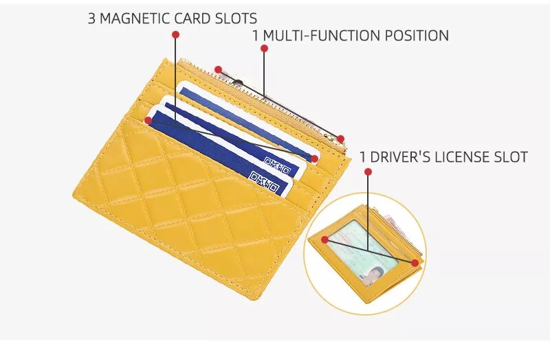 Stylish Padded Card Holder for Desk