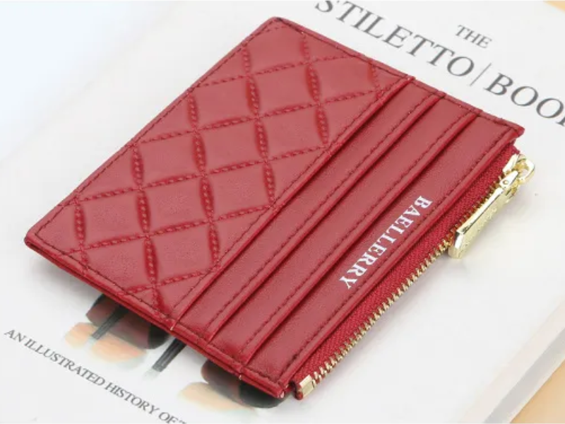 Stylish Padded Card Holder for Desk