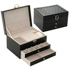 EleganceBox – Luxury Multi-Layer Jewellery Organiser in Premium PU Leather