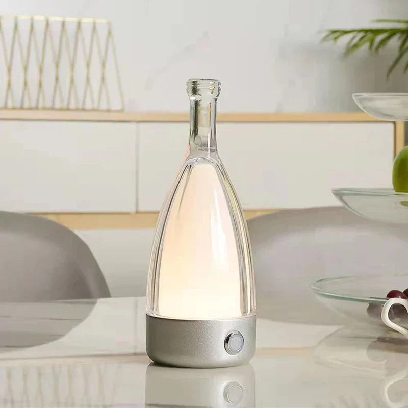 Create an atmosphere with a bottle-shaped LED lamp