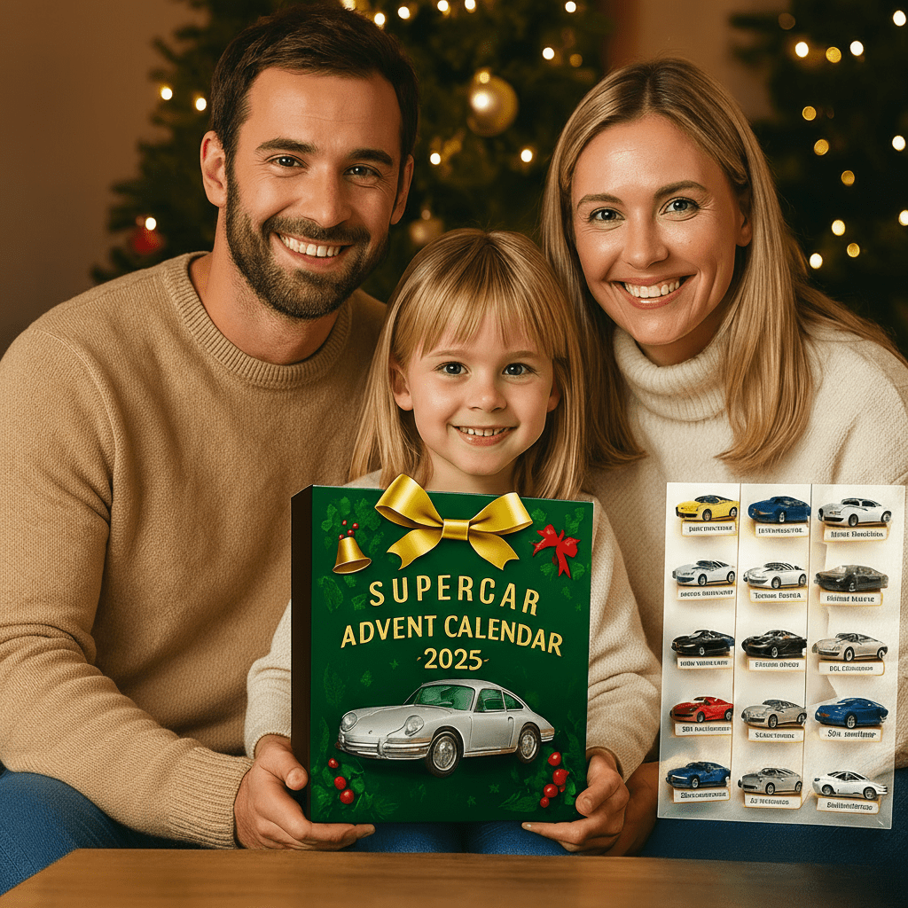Limited Supercar Advent Calendar with 24 Precise Miniature Models