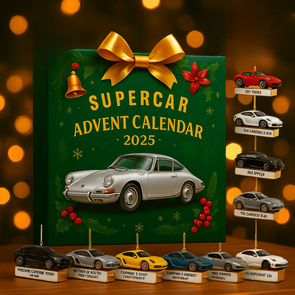 Limited Supercar Advent Calendar with 24 Precise Miniature Models