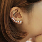 Glamour | Shiny Zircon 925 Sterling Silver Earring