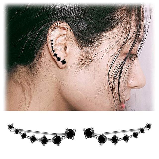 Glamour | Shiny Zircon 925 Sterling Silver Earring