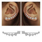 Glamour | Shiny Zircon 925 Sterling Silver Earring