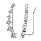 Glamour | Shiny Zircon 925 Sterling Silver Earring