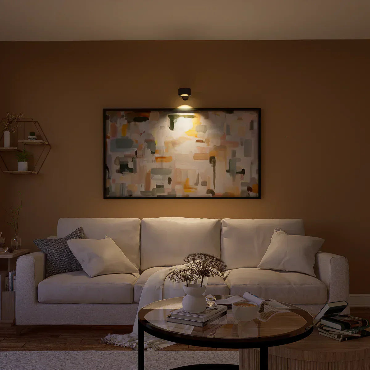 Spotlight Wireless Wall Lamp - 360° Rotation, Dimmable, Rechargeable Wall Light