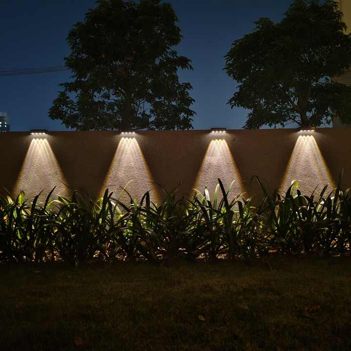 RGB Solar Wall Light – Four-Sided Ambient Lighting