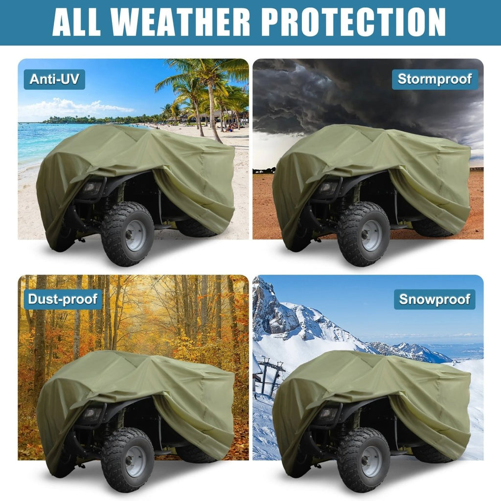 Weatherproof waterproof ATV cover with UV protection