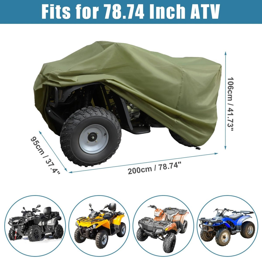Weatherproof waterproof ATV cover with UV protection