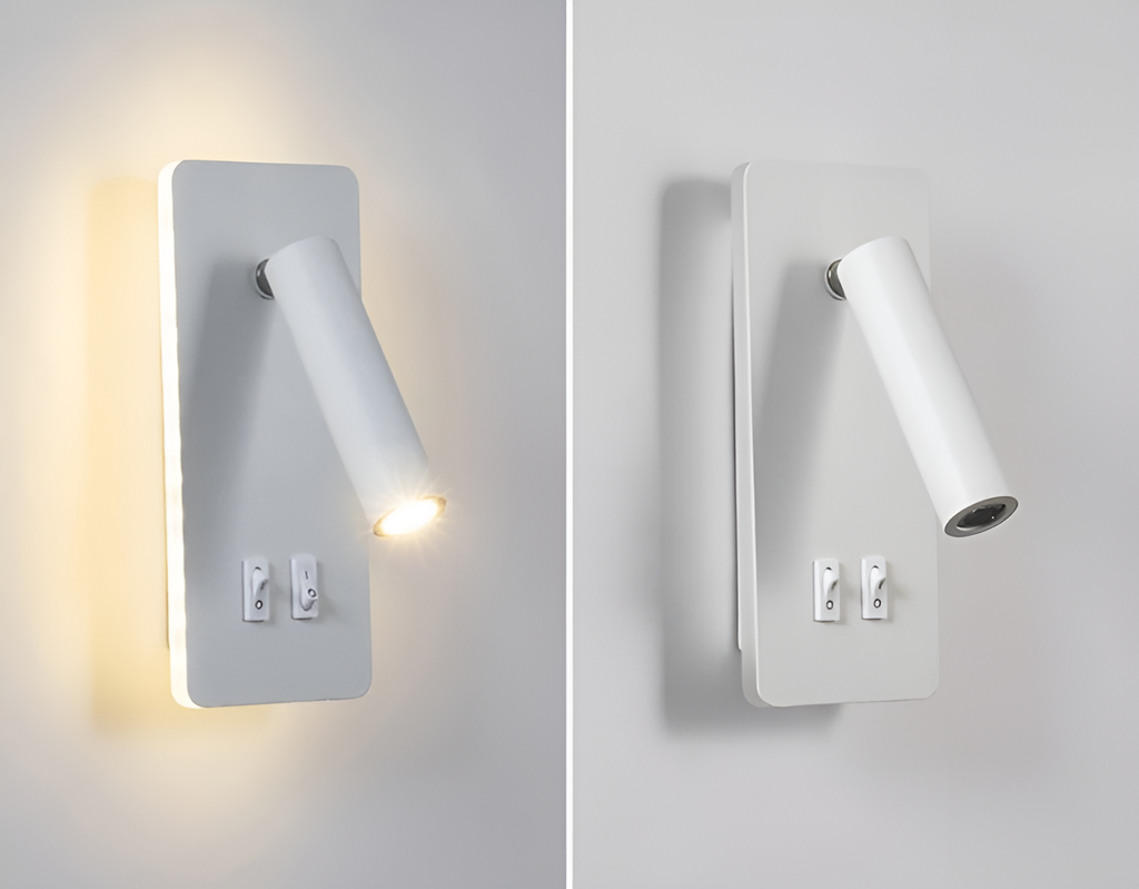 Swivel330 | Minimalist Cylinder Wall Light – Adjustable 330° Rotating LED Sconce