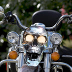 Energy-saving LED spotlight with retro skull design
