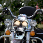 Energy-saving LED spotlight with retro skull design