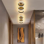Modern LED Ring Chandelier – Minimalist Ceiling Light for Living Room and Dining Area