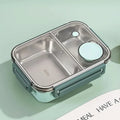 Leak-Proof Stainless Steel Lunchbox with Cutlery (850 ml) – For Work, School & On the Go