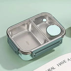 Leak-Proof Stainless Steel Lunchbox with Cutlery (850 ml) – For Work, School & On the Go