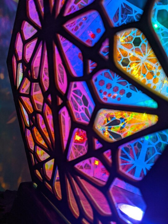 Glass-in-Block Style LED Table Lamp - LumiAura