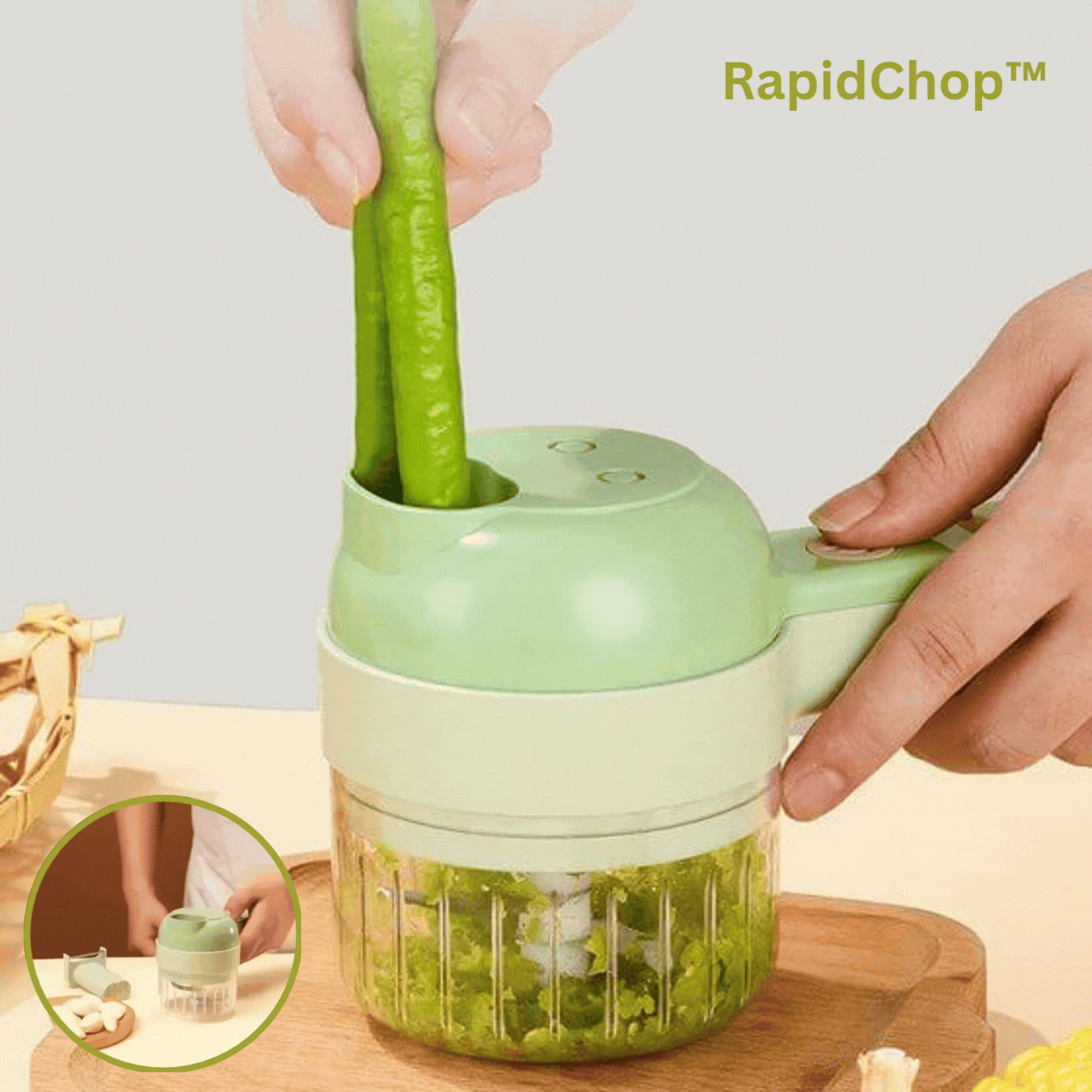 RapidChop™ Automatic Chopper for Cooking Preparations