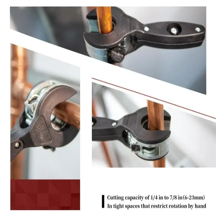 Ratchet cutter for pipes