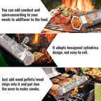 Stainless Steel Smoking Tube for All Grill Types