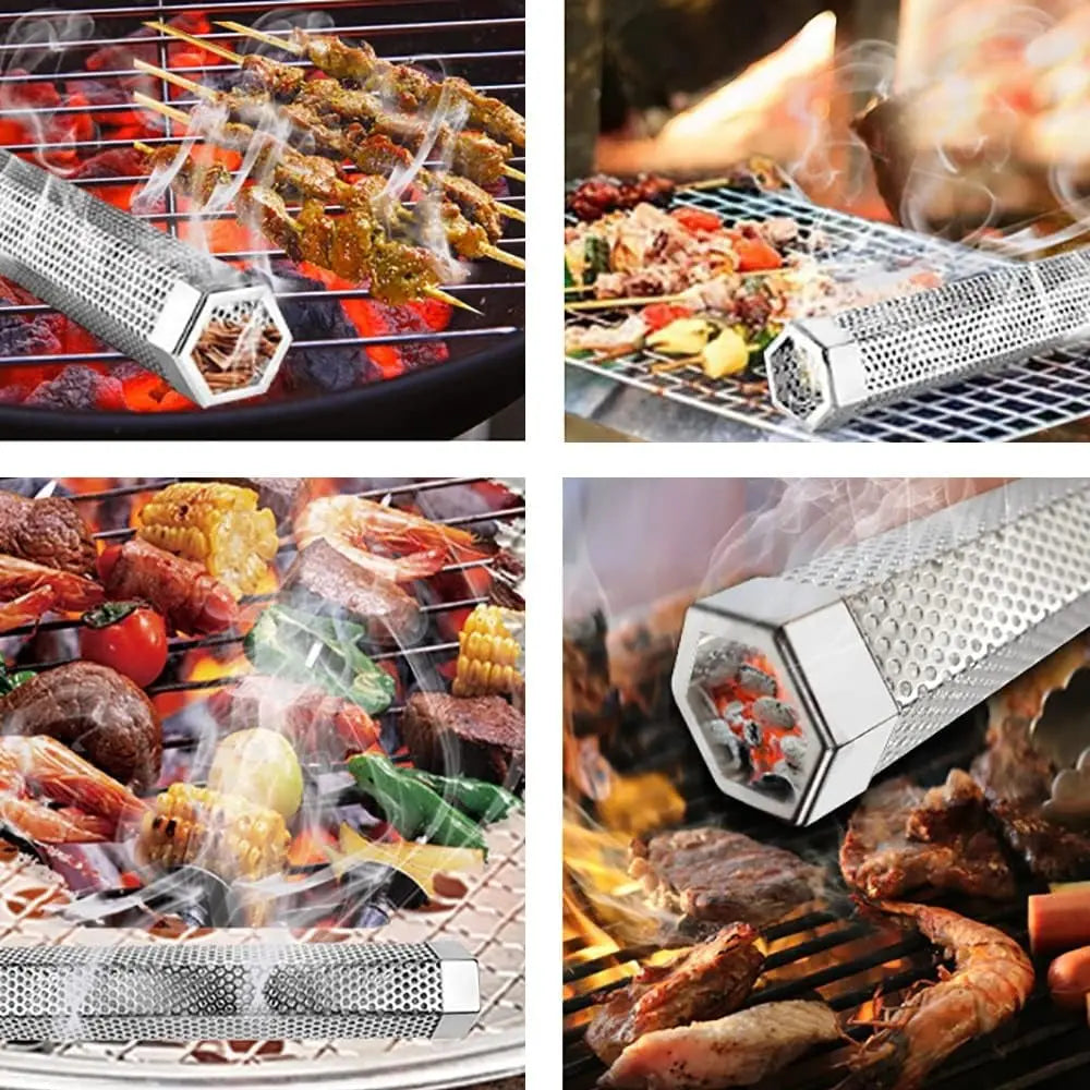 Stainless Steel Smoking Tube for All Grill Types