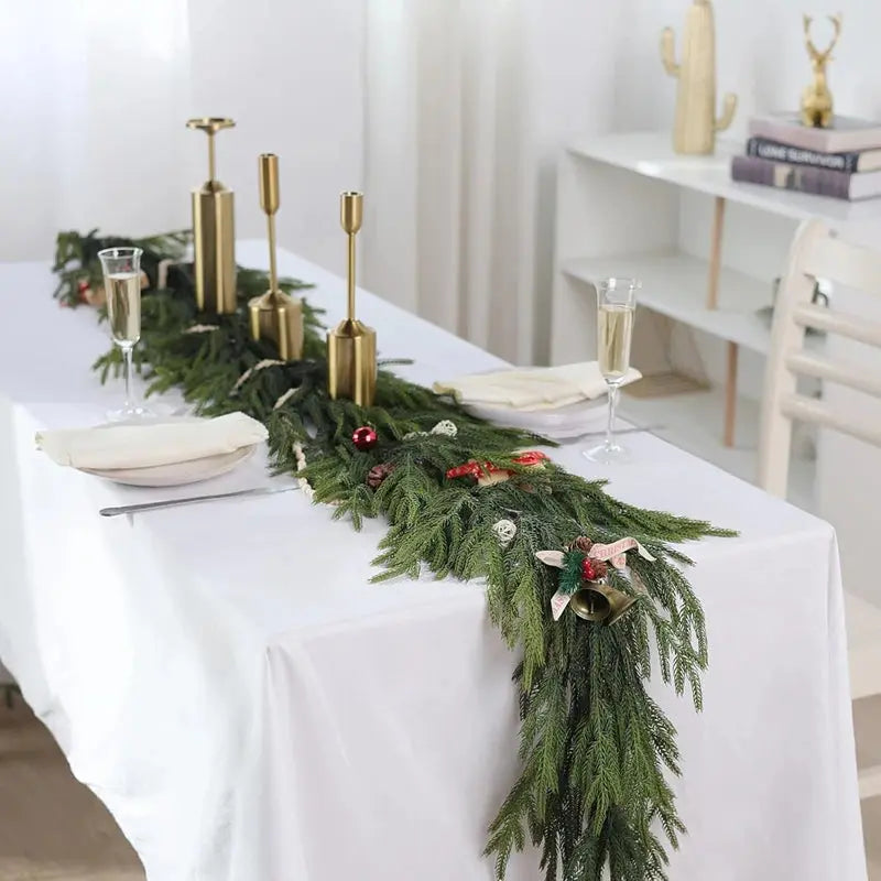 Realistic Norfolk Pine Dripping Garland