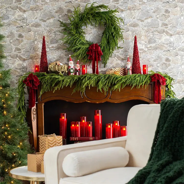Realistic Norfolk Pine Dripping Garland