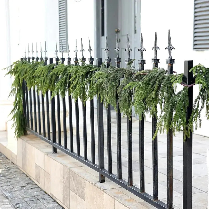 Realistic Norfolk Pine Dripping Garland