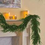 Realistic Norfolk Pine Dripping Garland