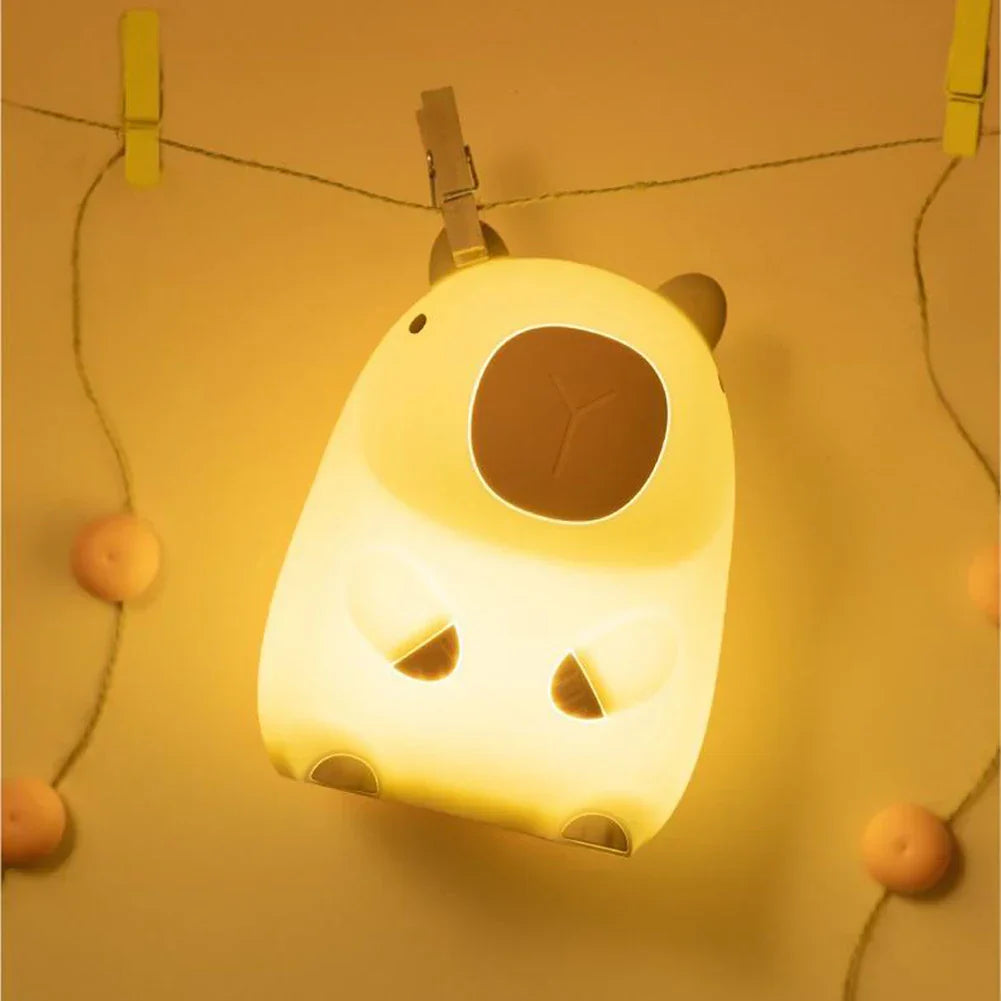 Capybara Light - Rechargeable Cartoon Capybara Silicone Night Light with 800mAh Battery