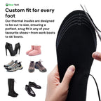 Rechargeable Heated Insoles UK – Best Thermal Shoe Inserts for Boots, Work Boots & Everyday Winter Comfort