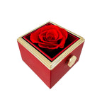 Gift Set Rose & Heart Necklace Light – Eternal Rose with Hidden Love Necklace