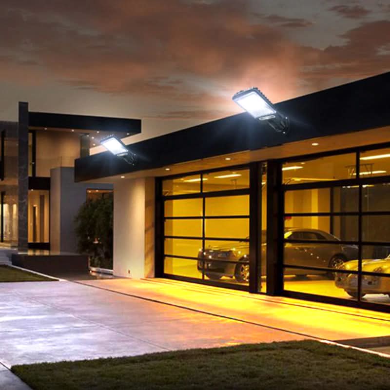 Solar LED outdoor spotlight with motion sensor
