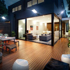 Solar LED outdoor spotlight with motion sensor