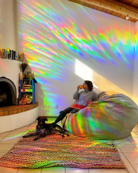 Rainbow Window Film – Color Play & UV PRedection without Adhesive