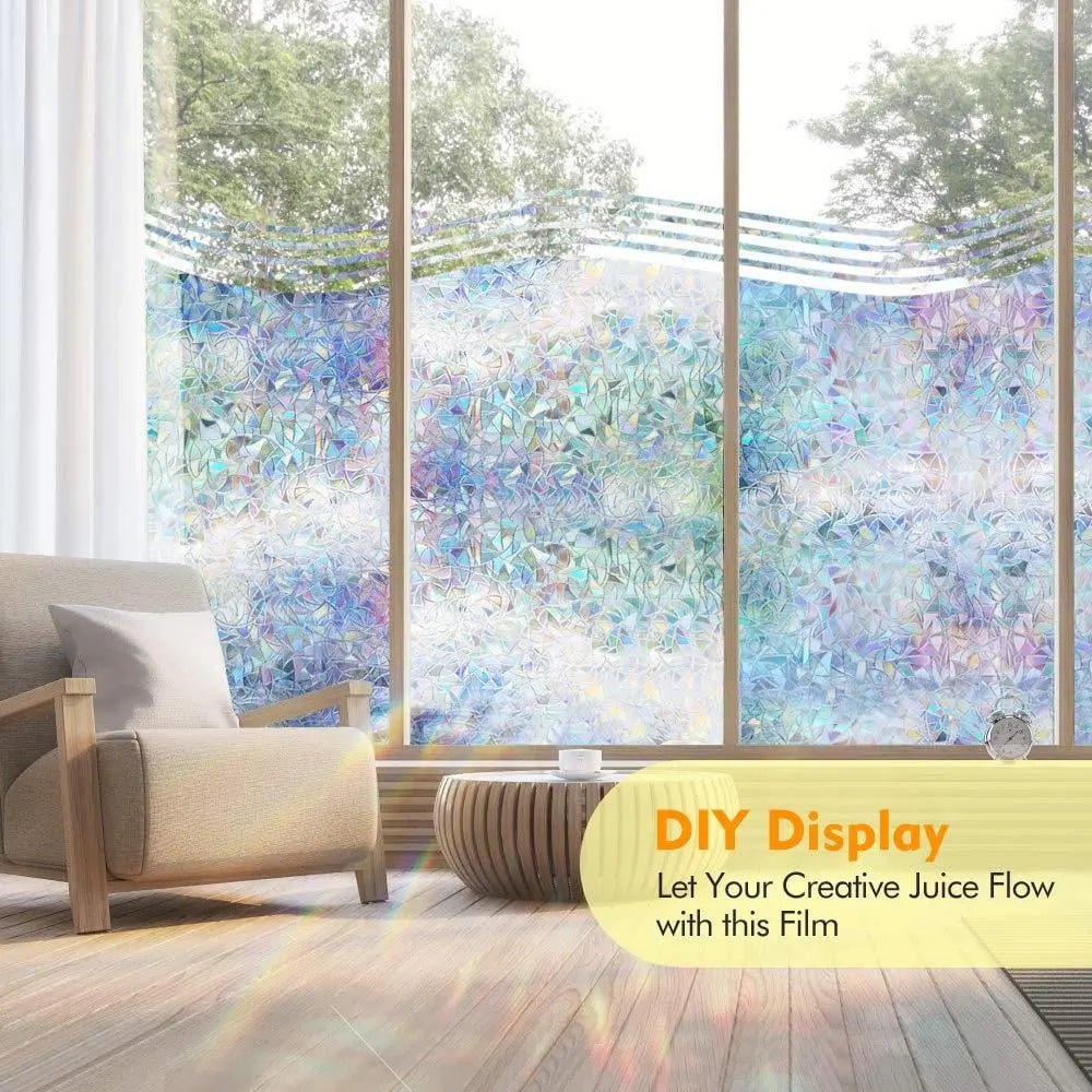 Rainbow Window Film – Color Play & UV PRedection without Adhesive
