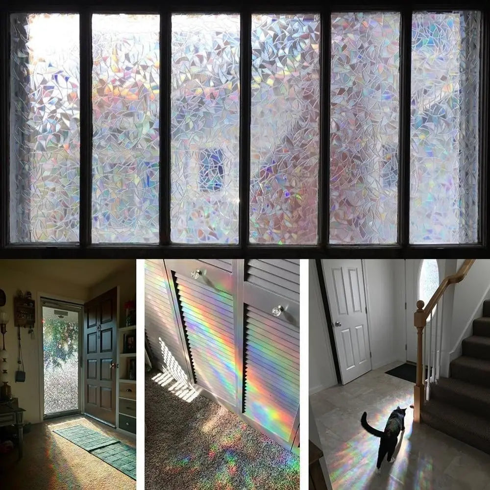 Rainbow Window Film – Color Play & UV PRedection without Adhesive