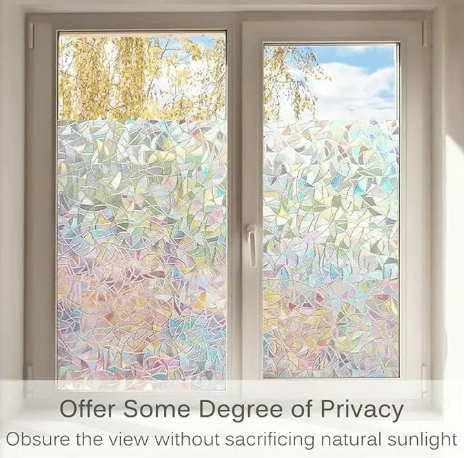 Rainbow Window Film – Color Play & UV PRedection without Adhesive