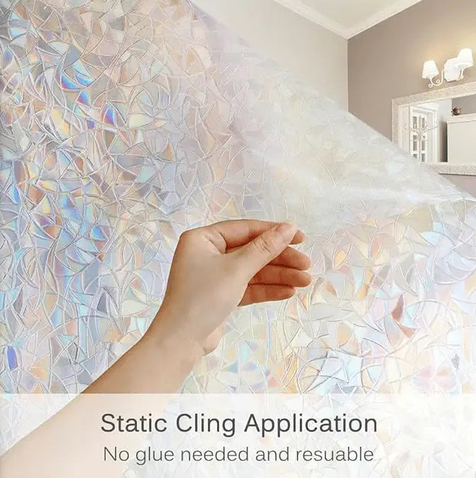 Rainbow Window Film – Color Play & UV PRedection without Adhesive