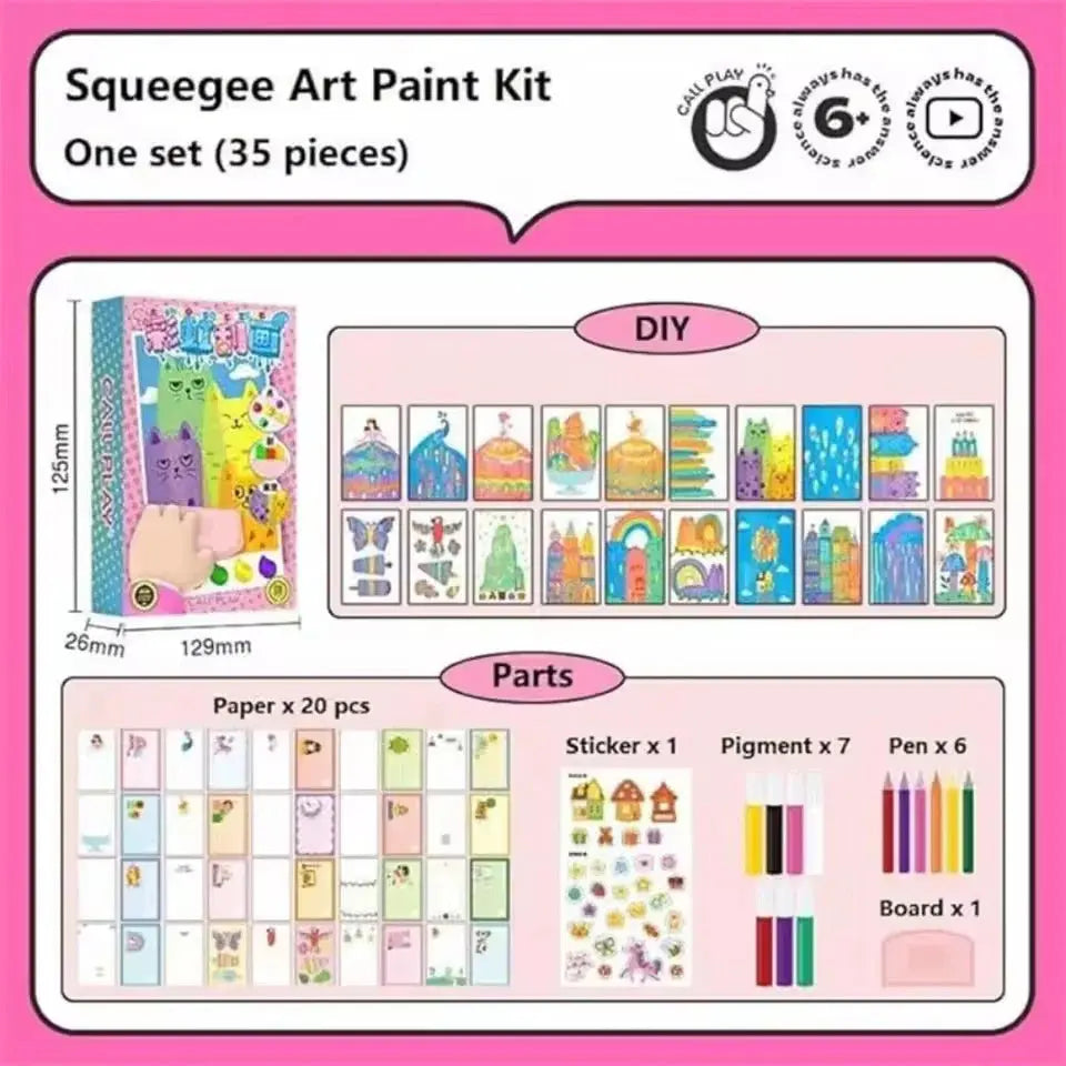 Rainbow Scratch Art Set – Creative Fun & Postcards in One