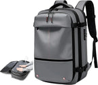 Compressible laptop backpack for travelling