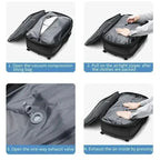 Compressible laptop backpack for travelling