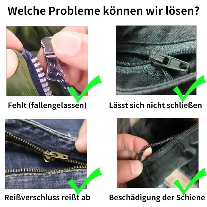 Zipper Slider Repair Kit – Universal & Durable Made of Metal