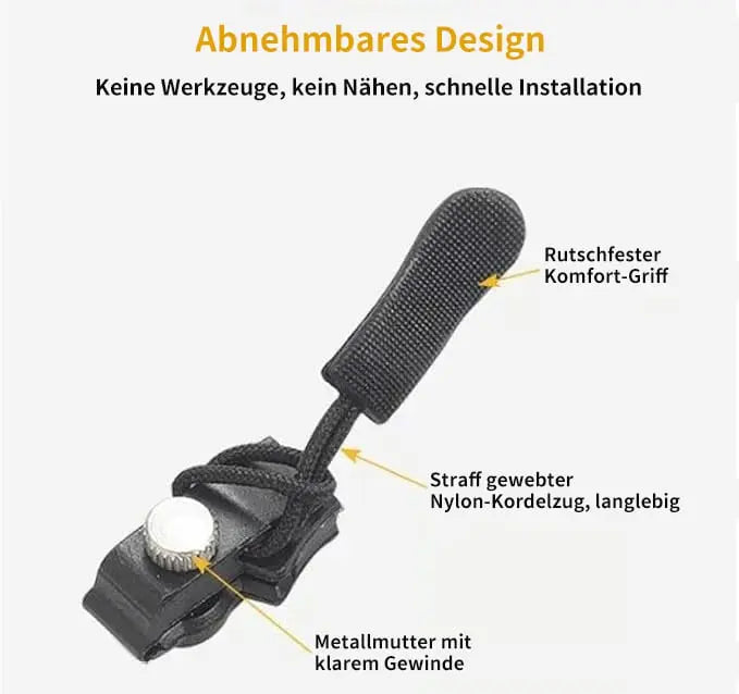 Zipper Slider Repair Kit – Universal & Durable Made of Metal