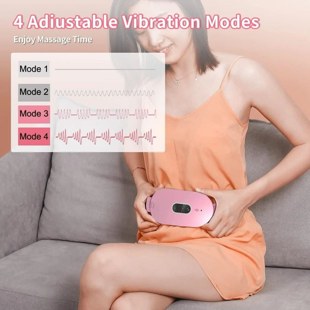 Portable Massage & Heating Cushion for Relief of Cramps & Pain
