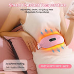 Portable Massage & Heating Cushion for Relief of Cramps & Pain