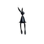 ResinLux | Modern Resin Easter Bunny – Black, White, or Blue Sitting Rabbit Decoration