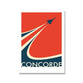 Retro Concorde Airplane Poster on Canvas