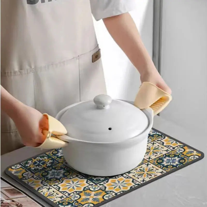 Retro-Quick-drying Drain Mat for Kitchen & Counters