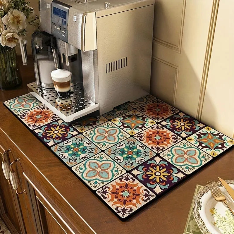 Retro-Quick-drying Drain Mat for Kitchen & Counters